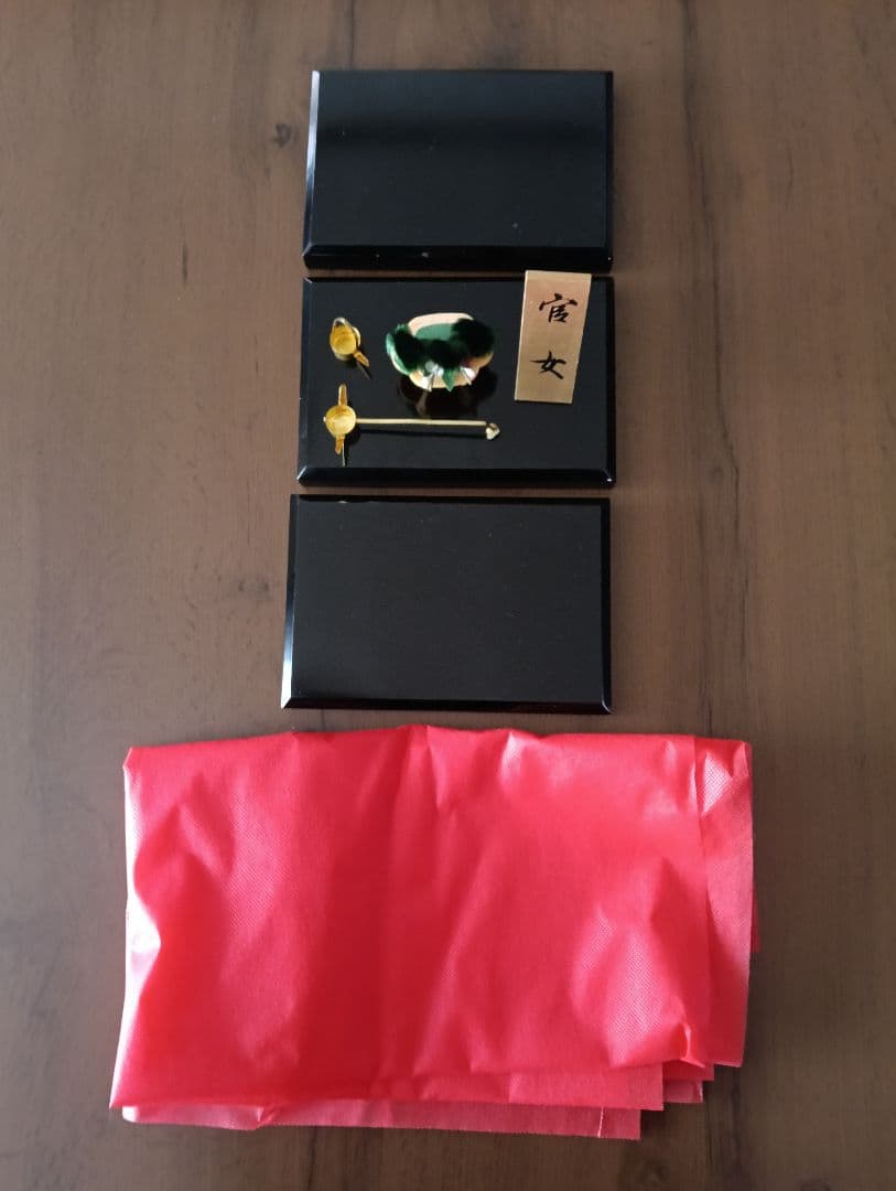 三人官女　お雛様　西陣織　中古品　ひな祭り　美品