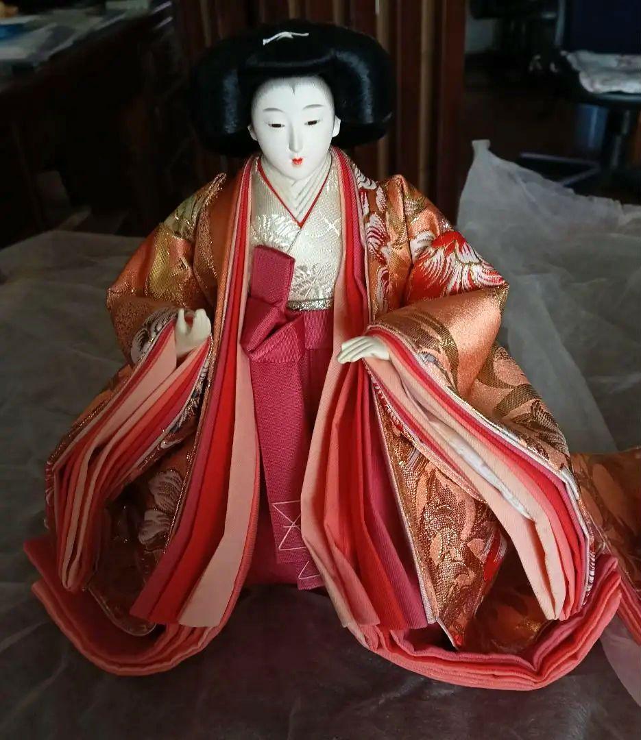 三人官女　お雛様　西陣織　中古品　ひな祭り　美品