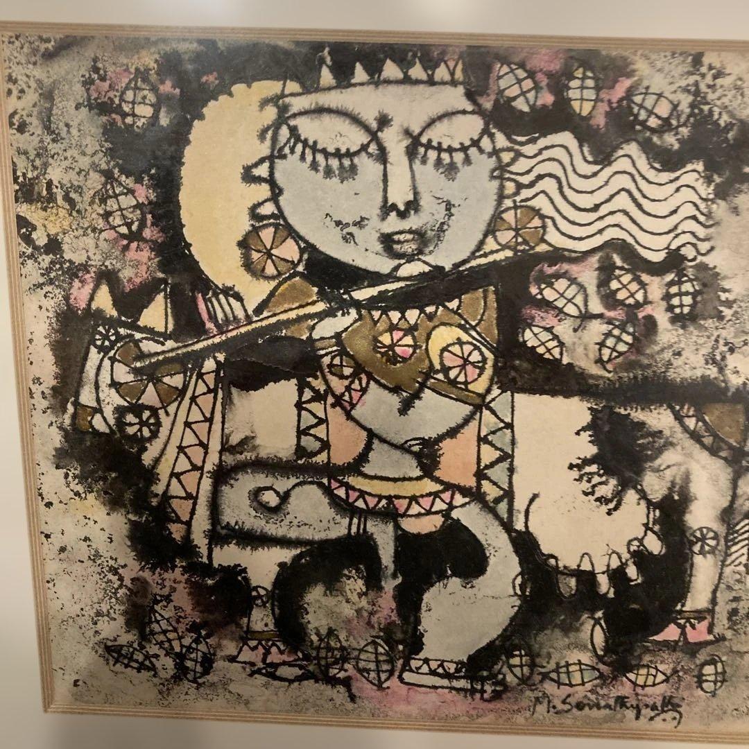 M. Somanath 木版画 神話的キャラクター