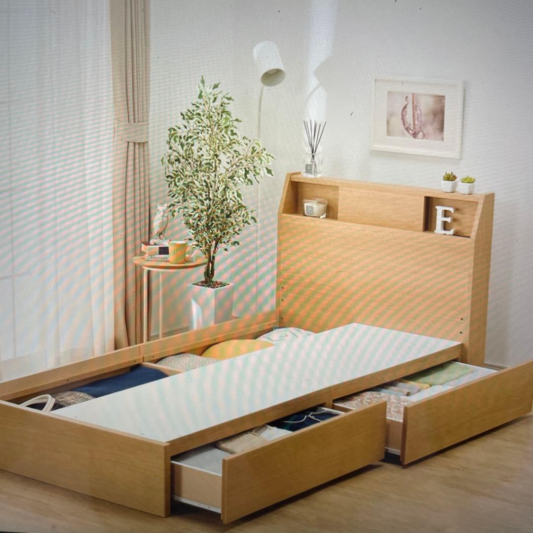 ニトリ　ベットフレーム　セミダブル 「アザン3 」(ほぼ未使用品)