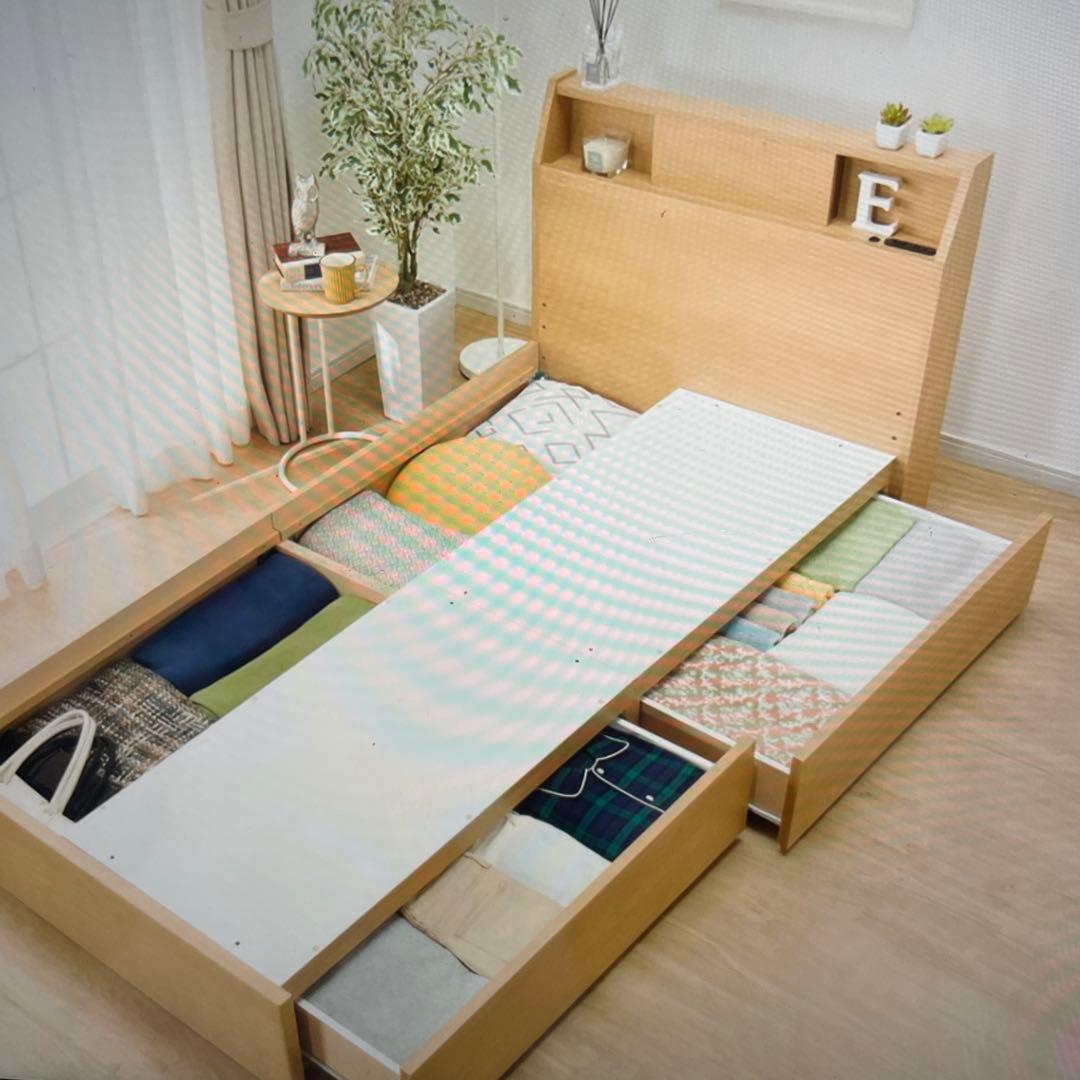 ニトリ　ベットフレーム　セミダブル 「アザン3 」(ほぼ未使用品)