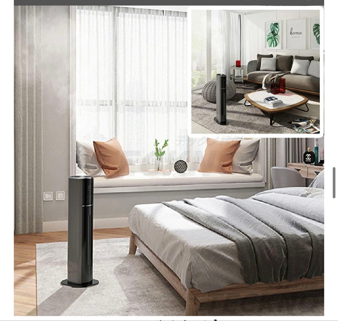 《美品》 タワー型 加湿器 9L 空気清浄機 超音波式 4重除菌