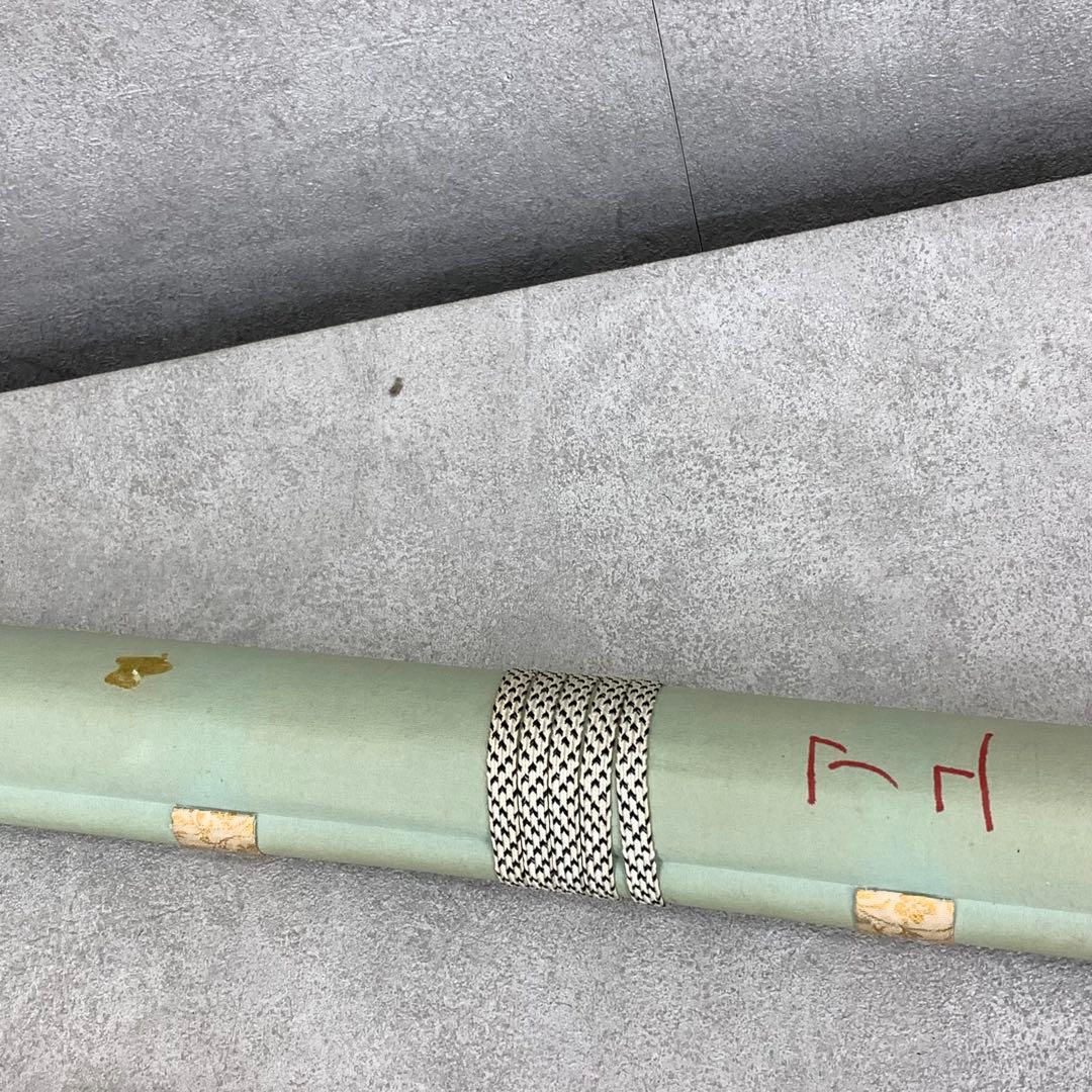 掛軸 弓家恒敏 鮎 木箱 魚 水 6-14