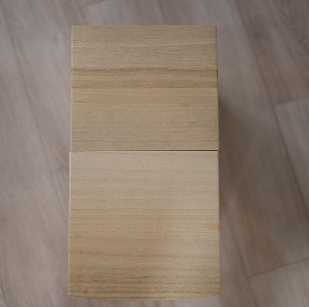 竹本木箱店 総桐天然木の計量米びつ・米蔵(5kg用)