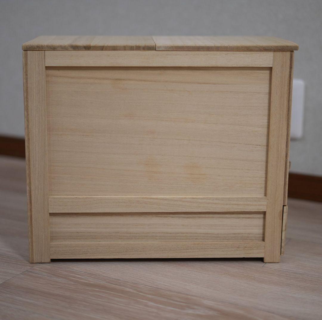 竹本木箱店 総桐天然木の計量米びつ・米蔵(5kg用)