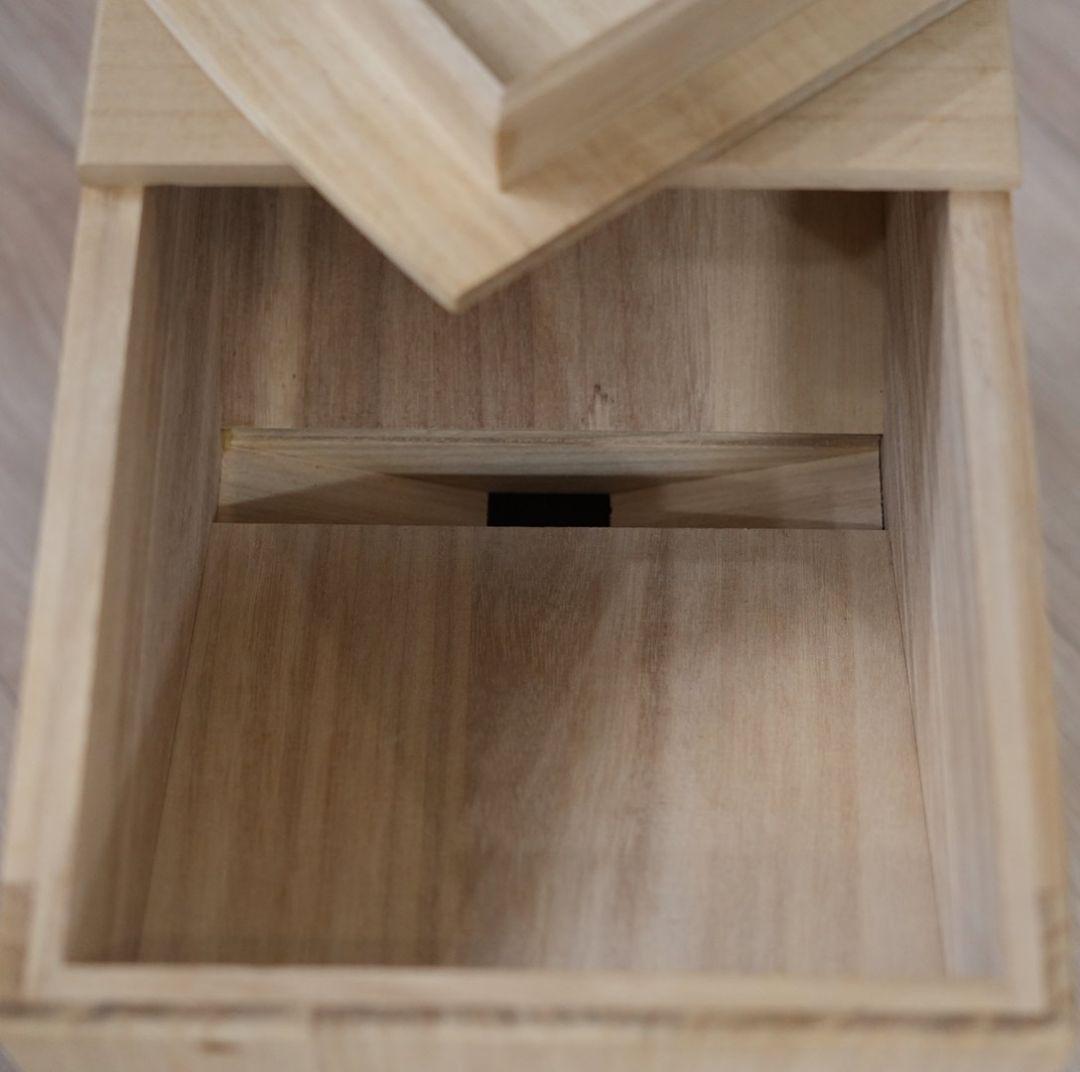 竹本木箱店 総桐天然木の計量米びつ・米蔵(5kg用)