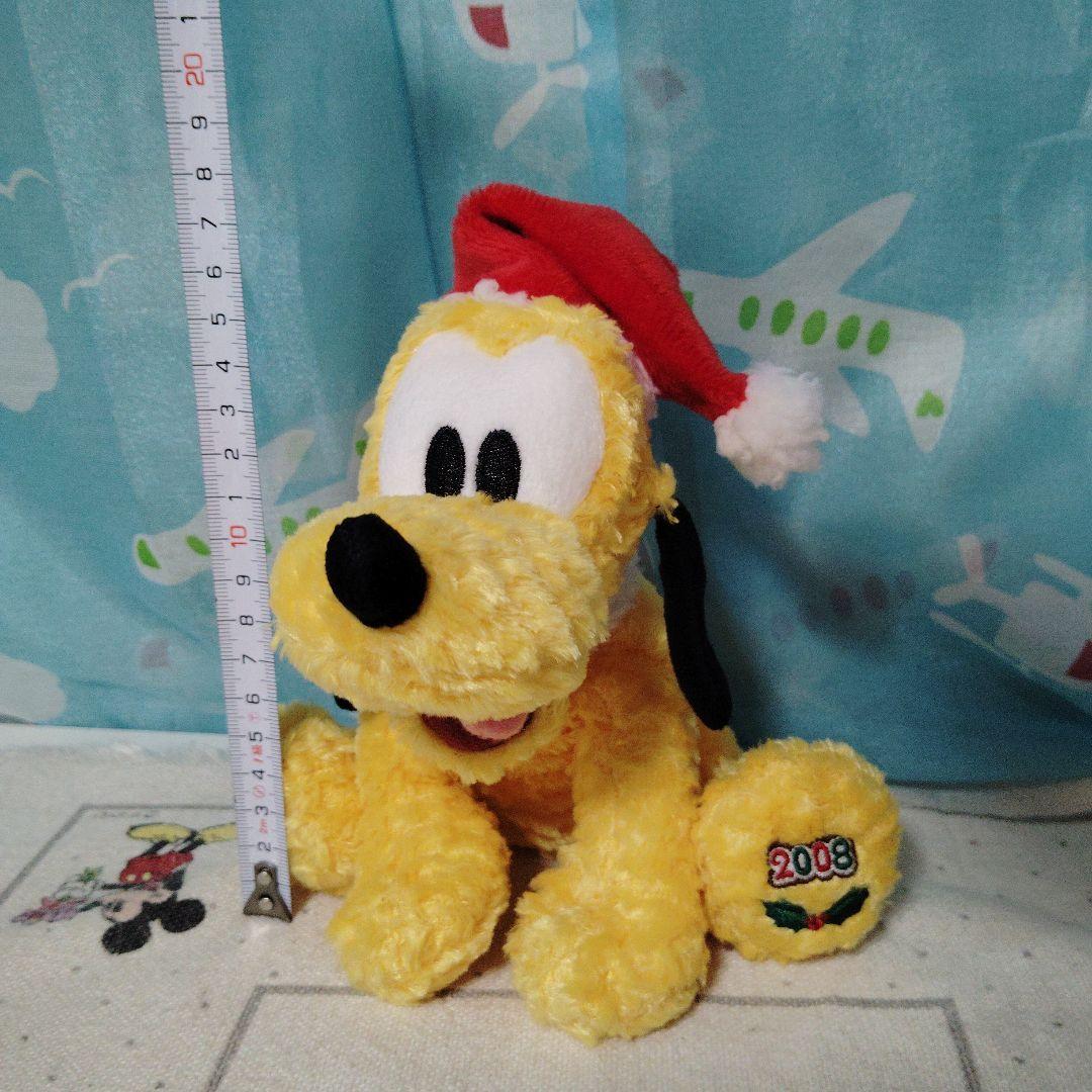 ディズニーストア サンタ　プルート ぬいぐるみ 2008年　クリスマス