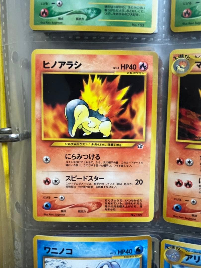 【旧裏】ジョウト御三家 9枚フルセットメガニウムバクフーンオーダイルまとめ売り