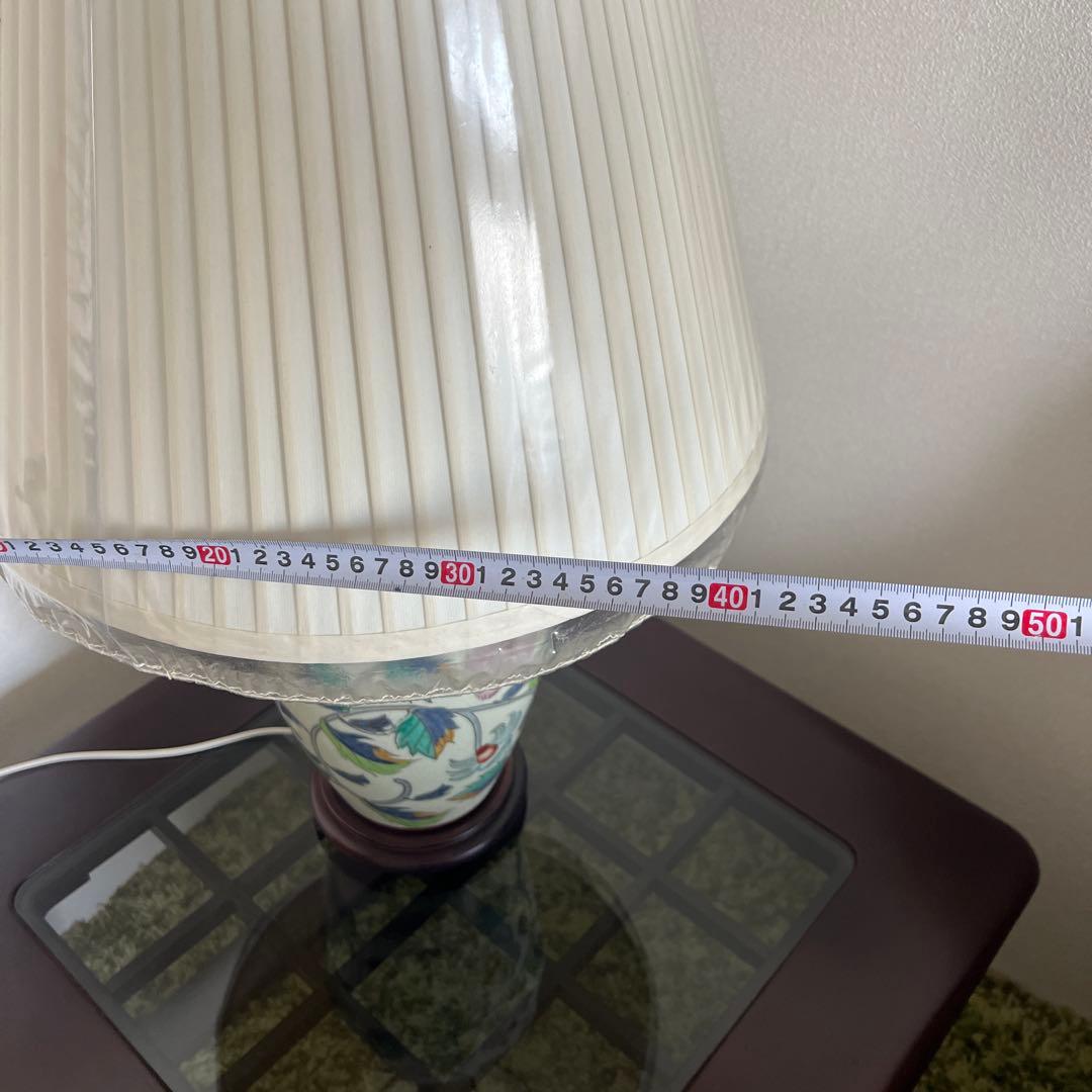 ランプ花柄陶器、希少特大高さ70美品❣️最終