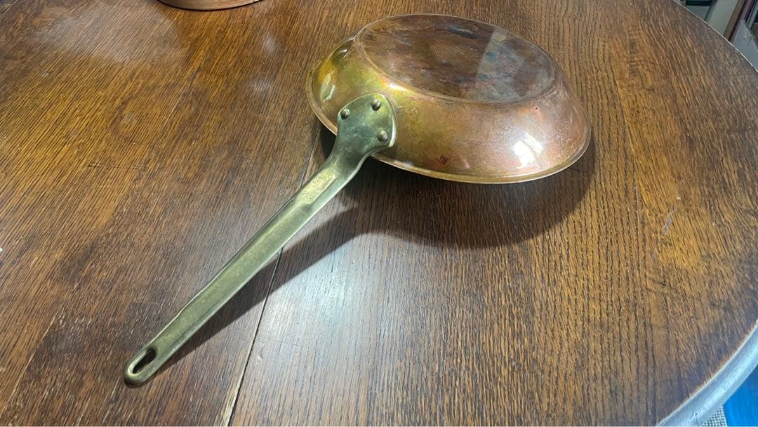 新光金属　純銅 エンペラー COPPERWARE 銅フライパン 直径約26cm