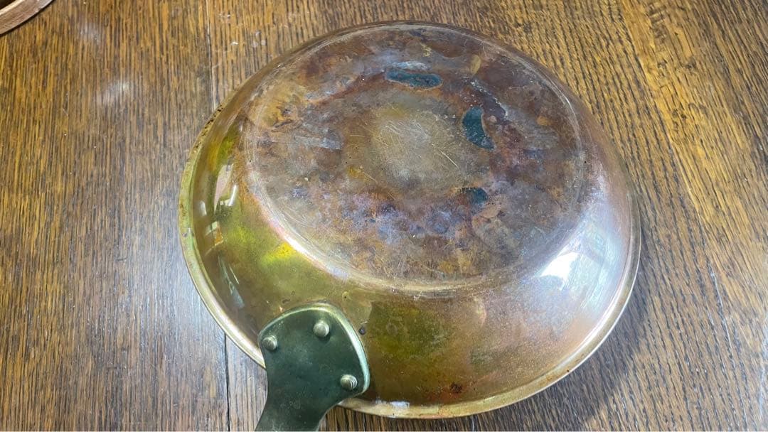 新光金属　純銅 エンペラー COPPERWARE 銅フライパン 直径約26cm