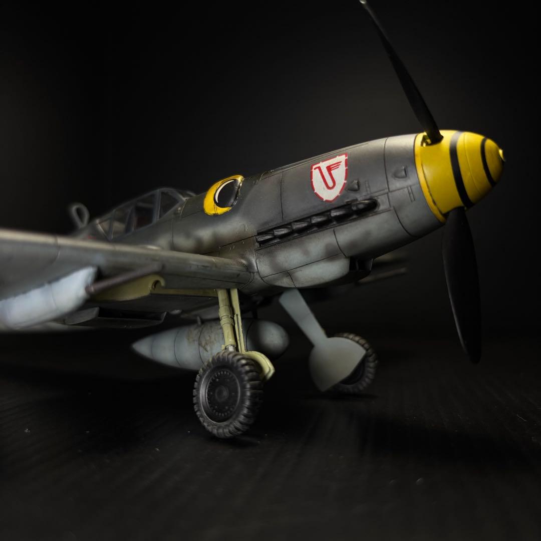 メッサーシュミットBf109G 1/48プラモデル完成作品