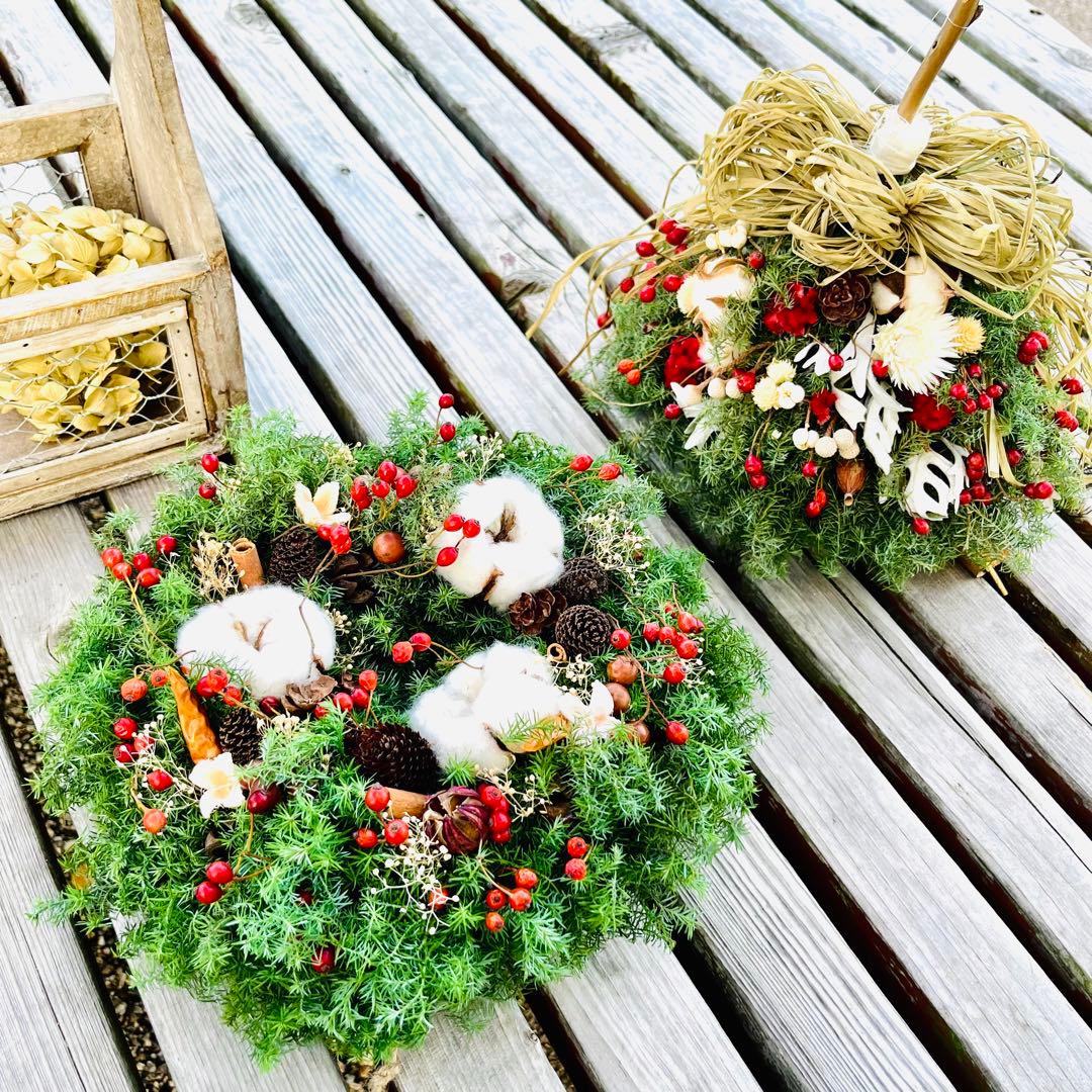 クリスマスリース　キャンドルリース