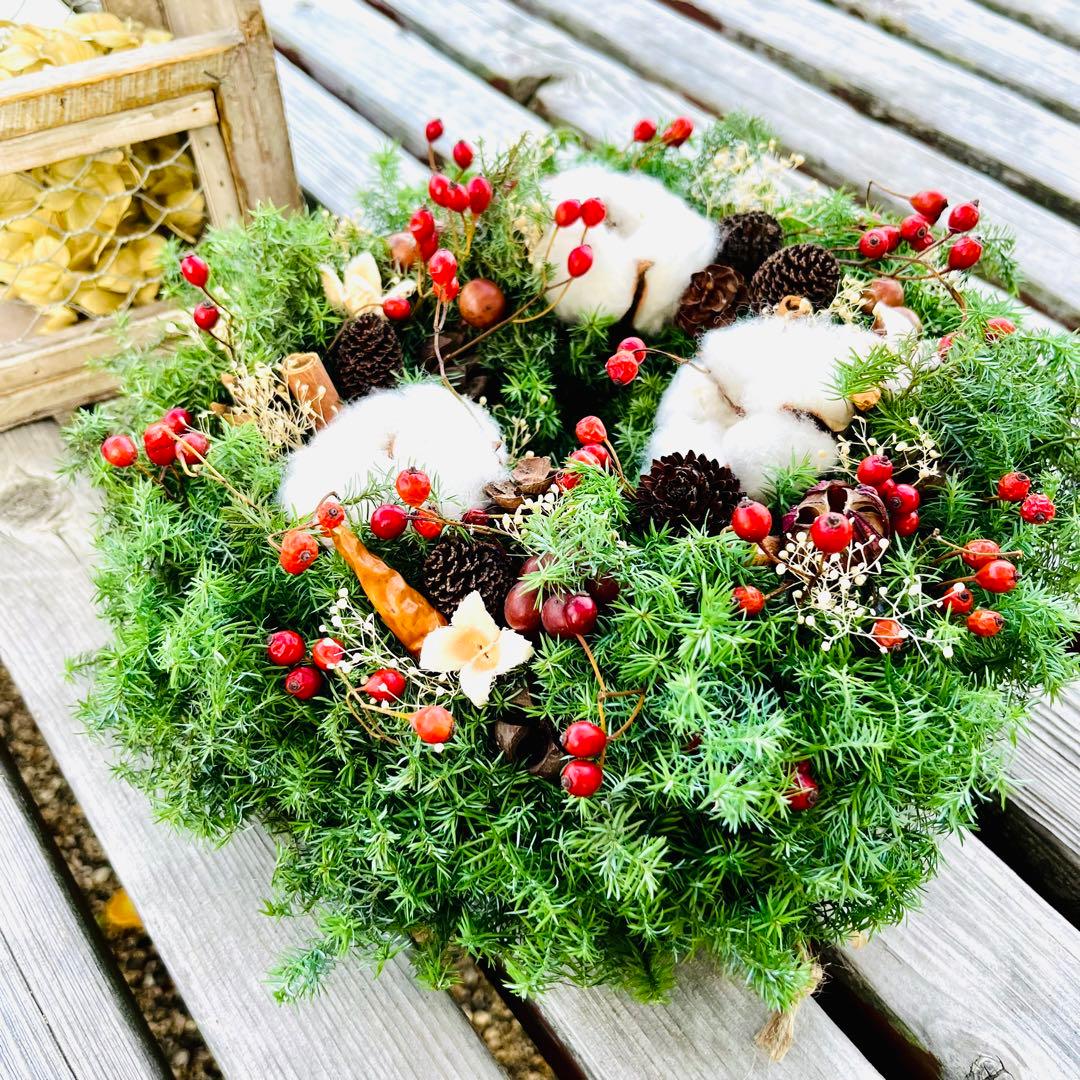 クリスマスリース　キャンドルリース