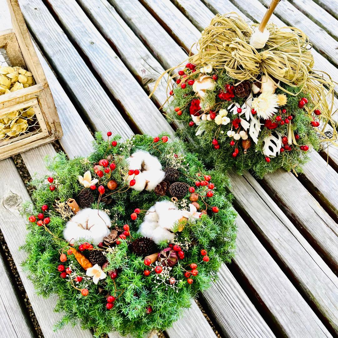 クリスマスリース　キャンドルリース