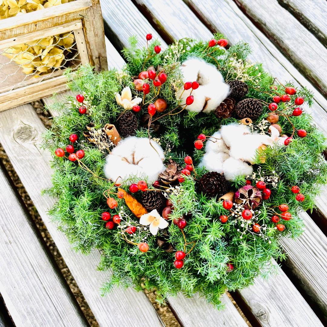 クリスマスリース　キャンドルリース