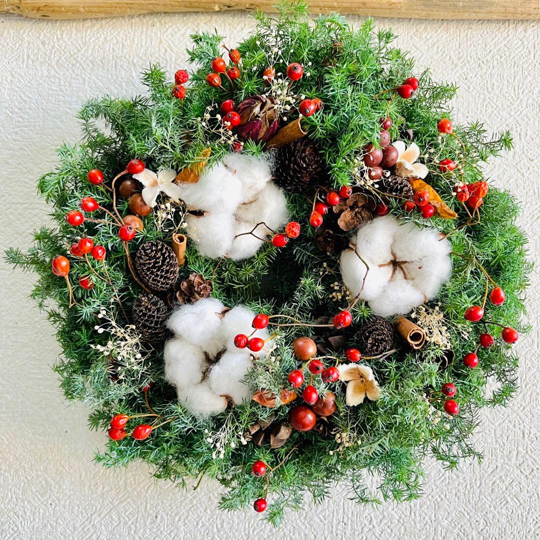 クリスマスリース　キャンドルリース