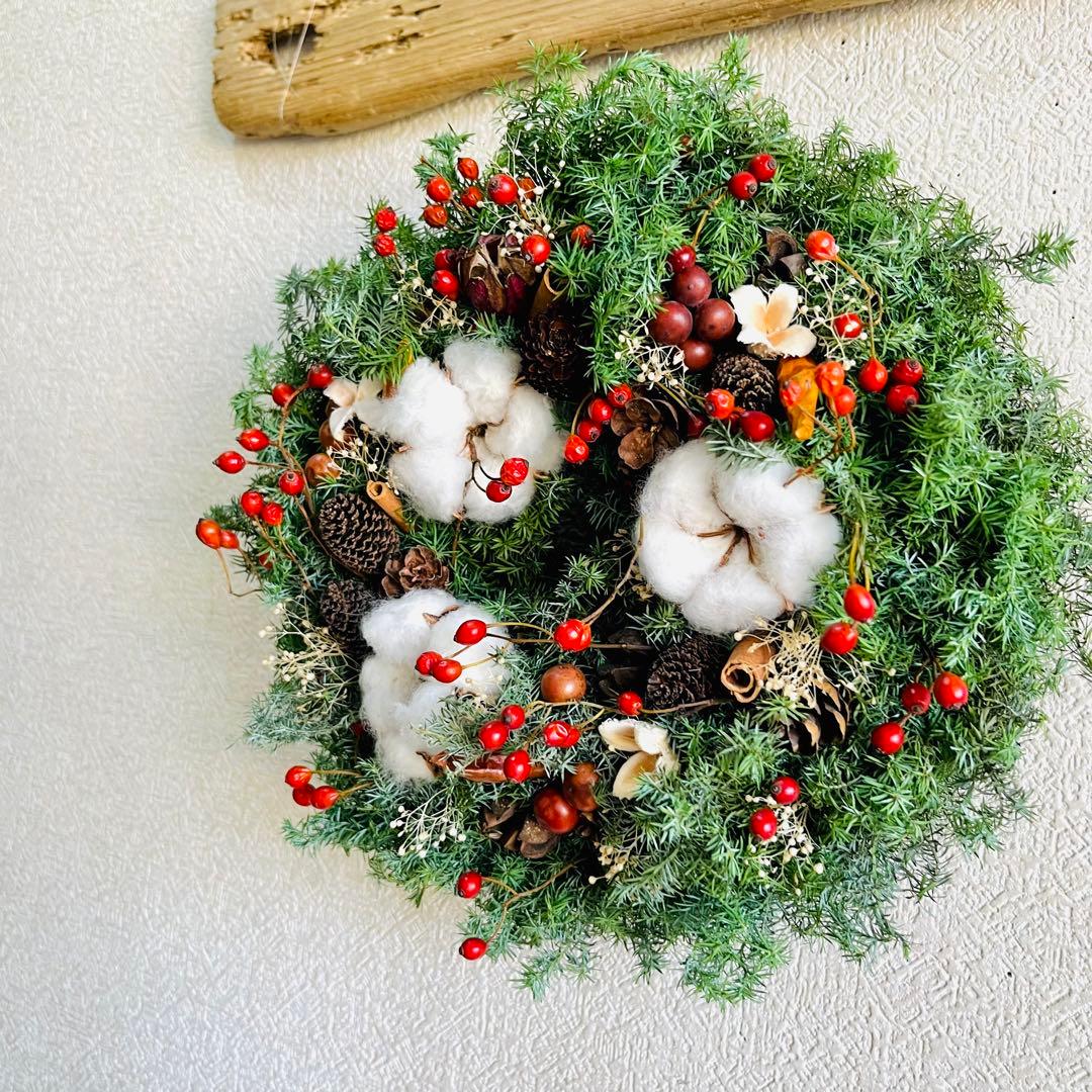 クリスマスリース　キャンドルリース