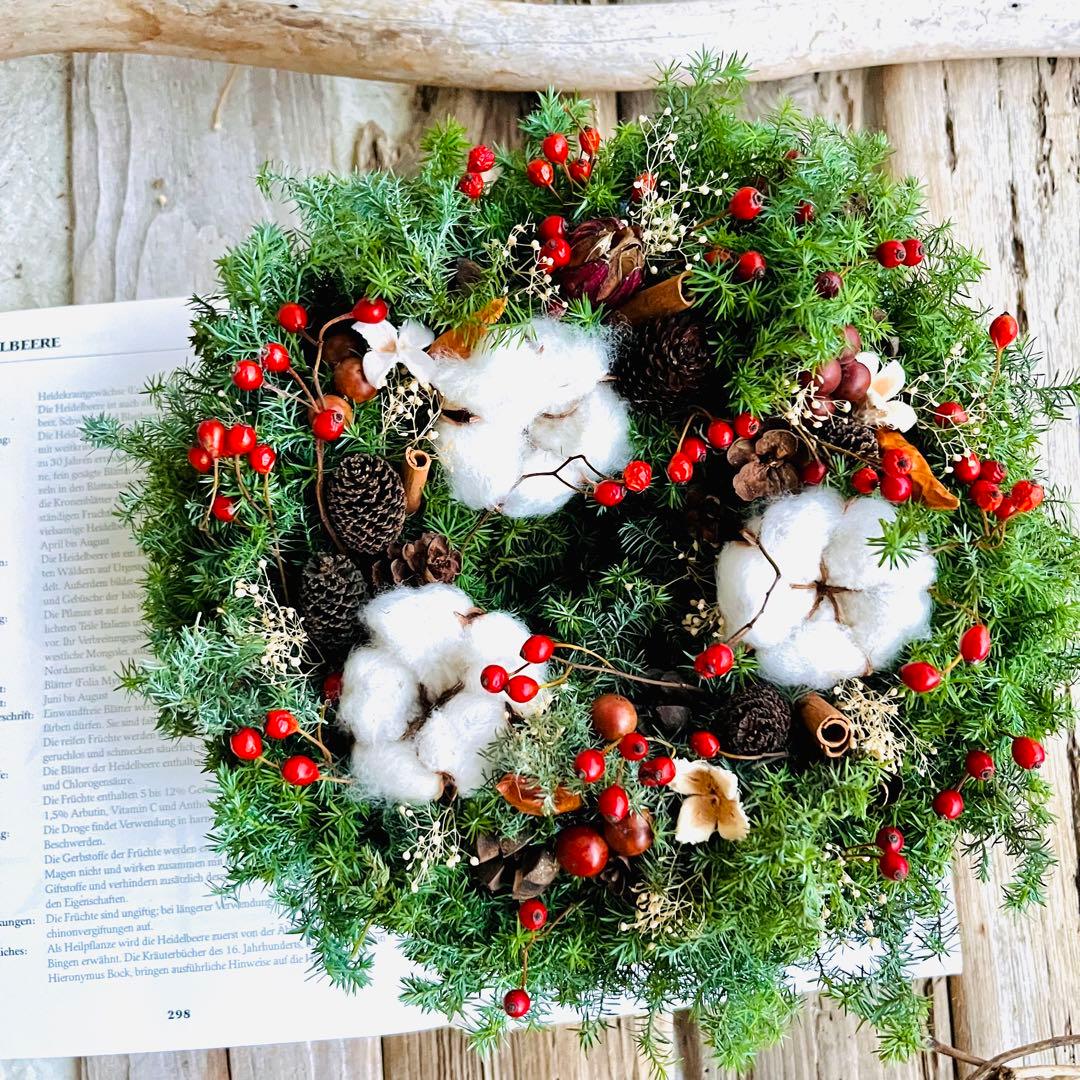 クリスマスリース　キャンドルリース