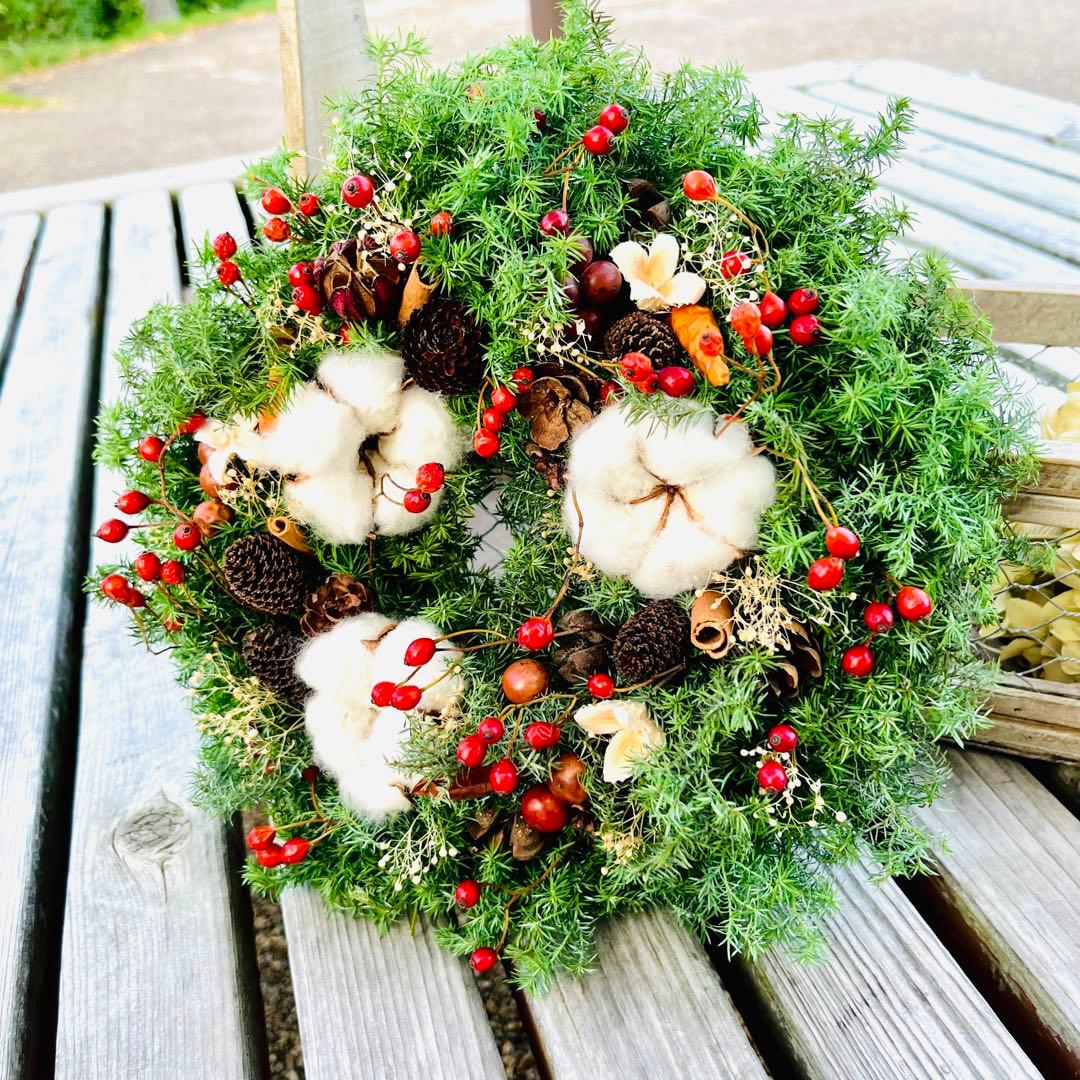 クリスマスリース　キャンドルリース