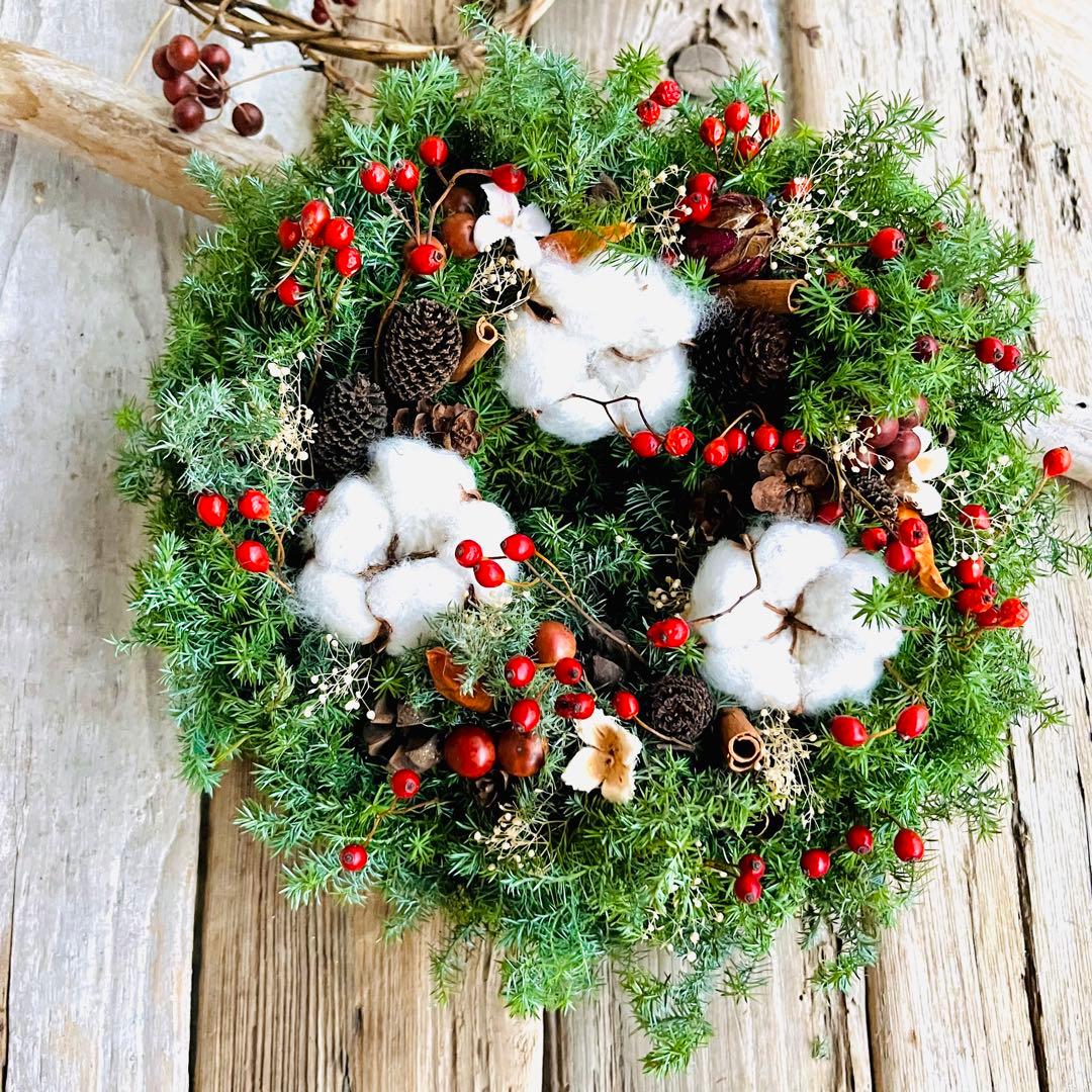 クリスマスリース　キャンドルリース