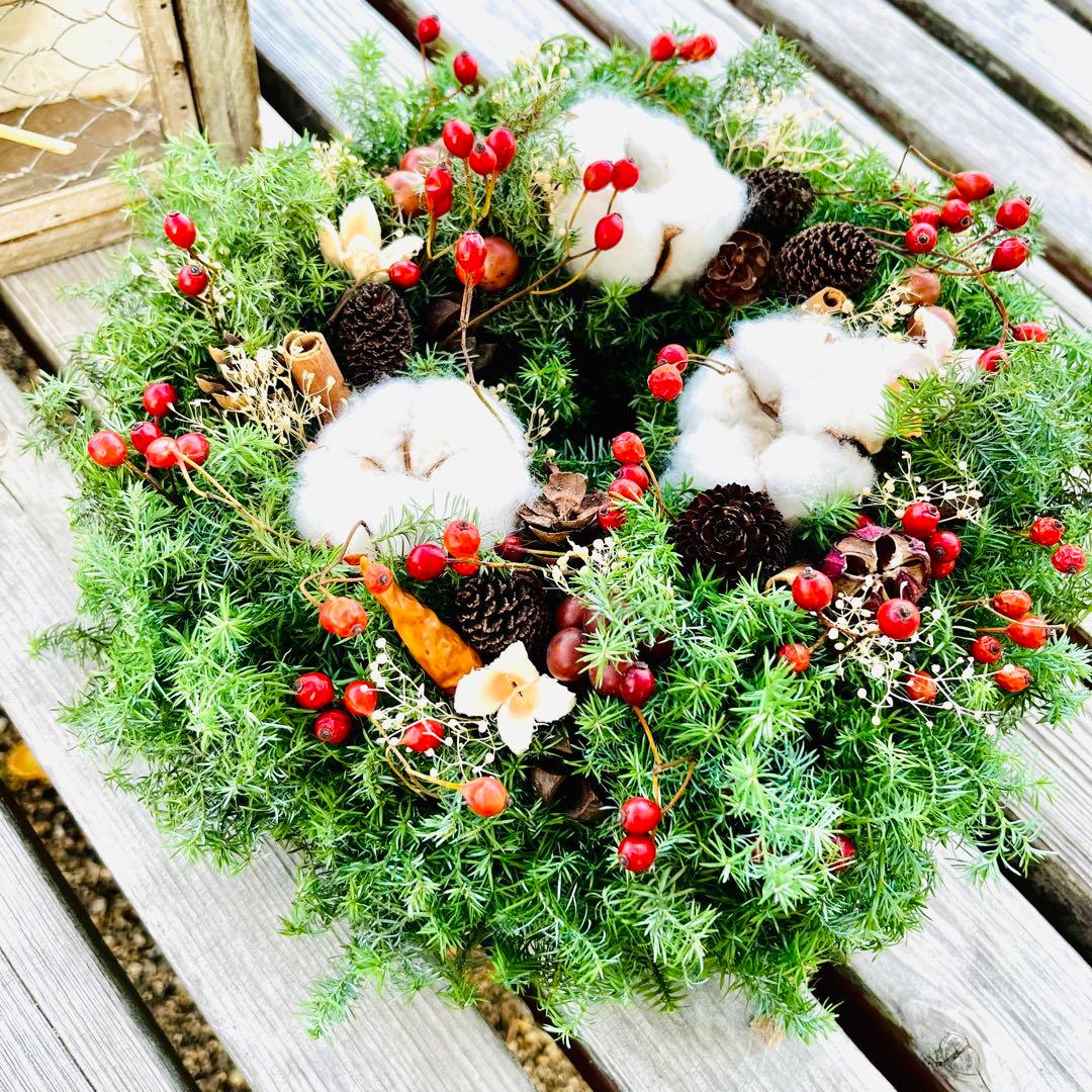 クリスマスリース　キャンドルリース