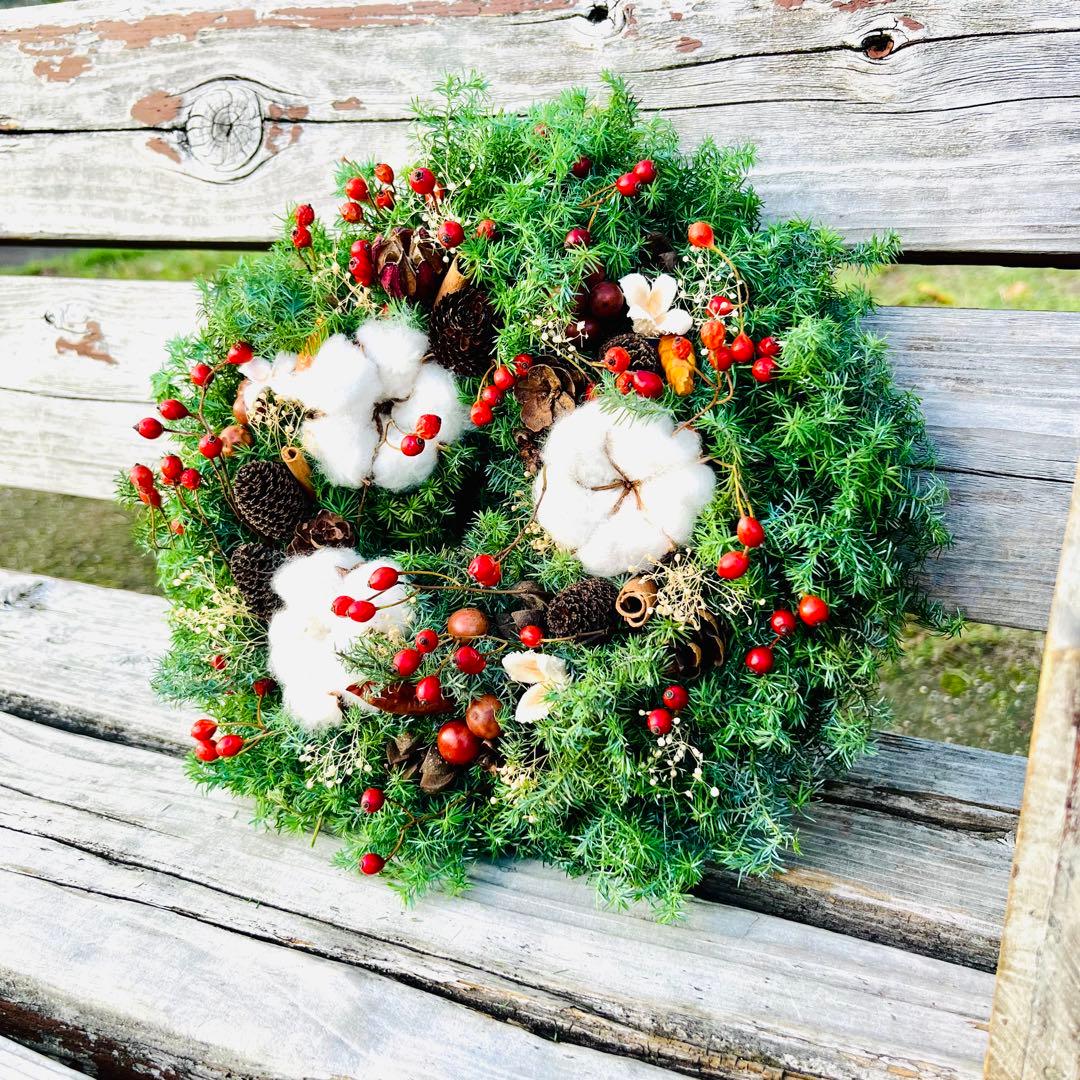 クリスマスリース　キャンドルリース