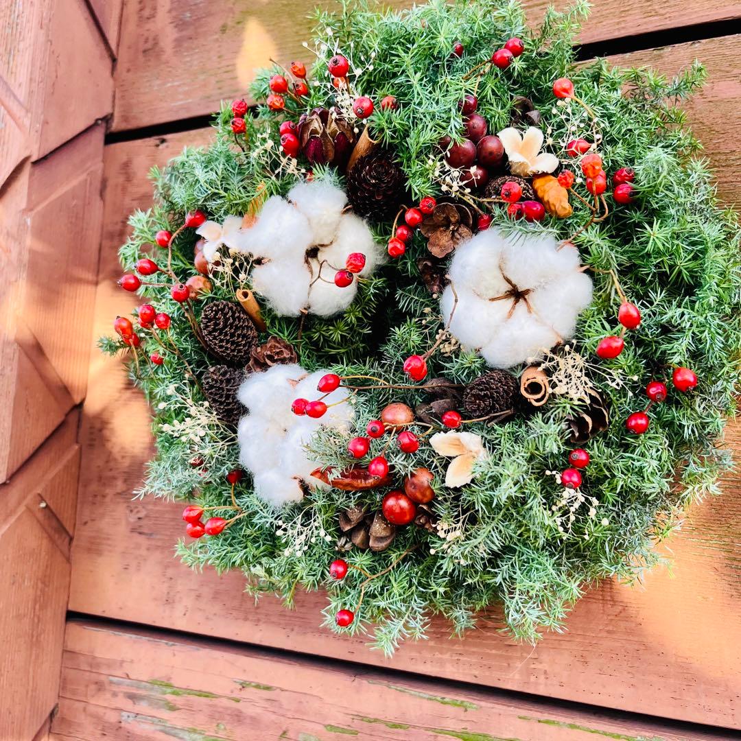 クリスマスリース　キャンドルリース