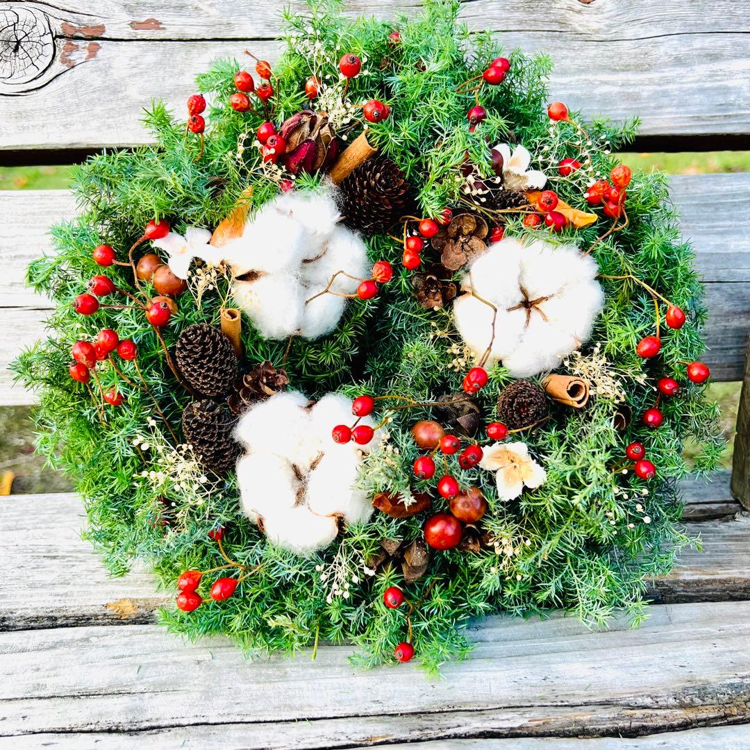 クリスマスリース　キャンドルリース