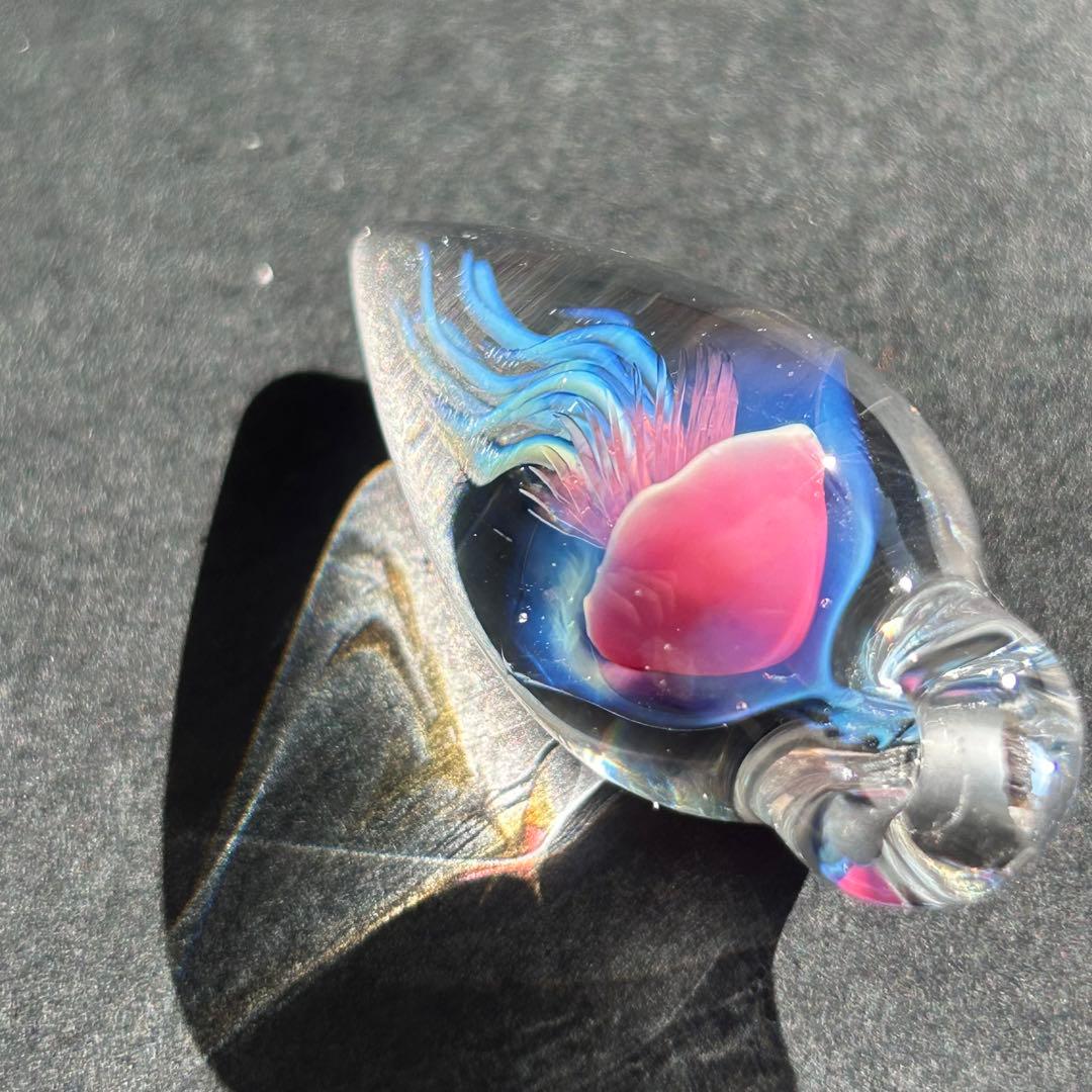 クラゲ ガラスペンダント