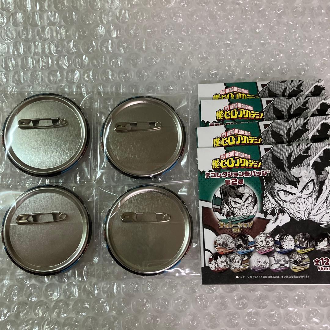 ヒロアカ　デコレクション缶バッジ　轟焦凍　4点