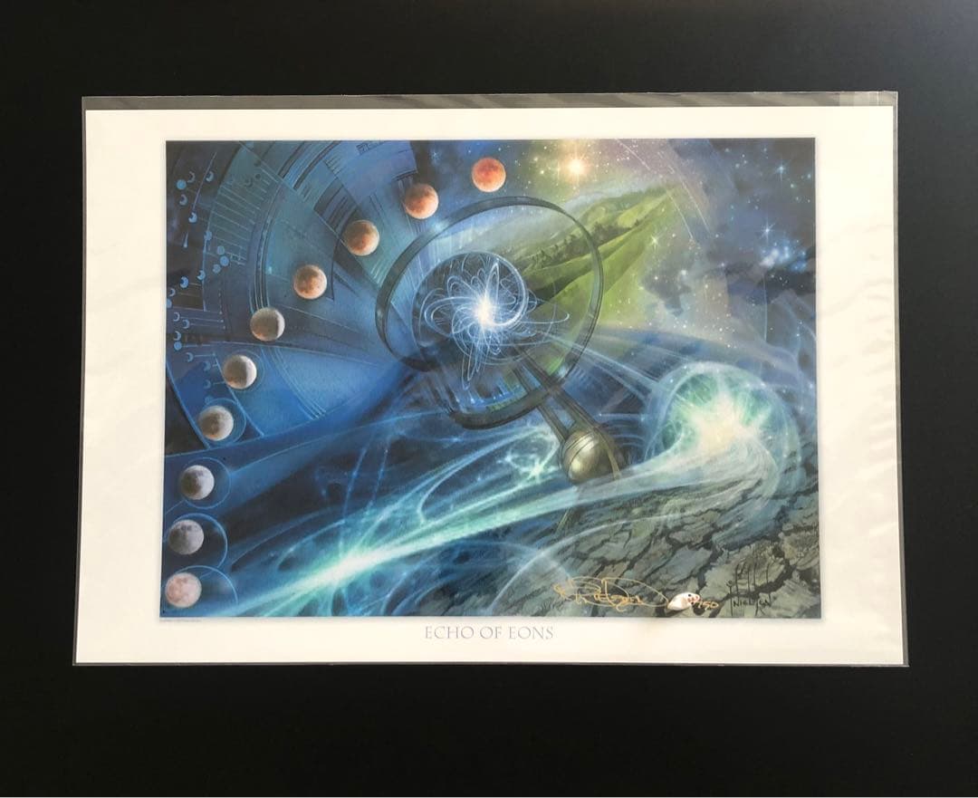 永劫のこだま Echo of Eons ニールセン　アートプリント　MTGサイン