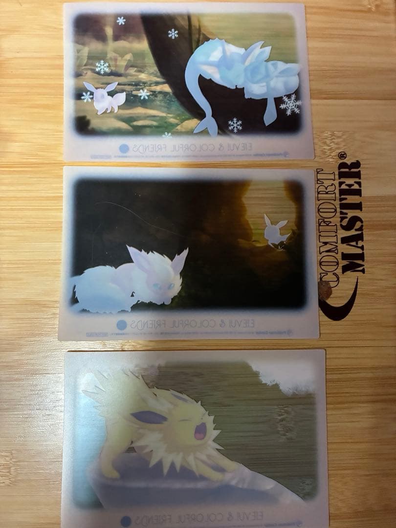 イーブイ&カラフルフレンズ　クリアカード　フルコンプ　6種類セット