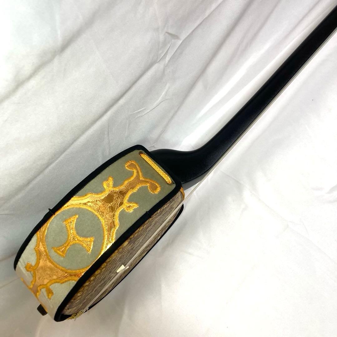 三線 沖縄 強化張り 本革 蛇革 ハードケース 付属品 和楽器 初心者 中級者