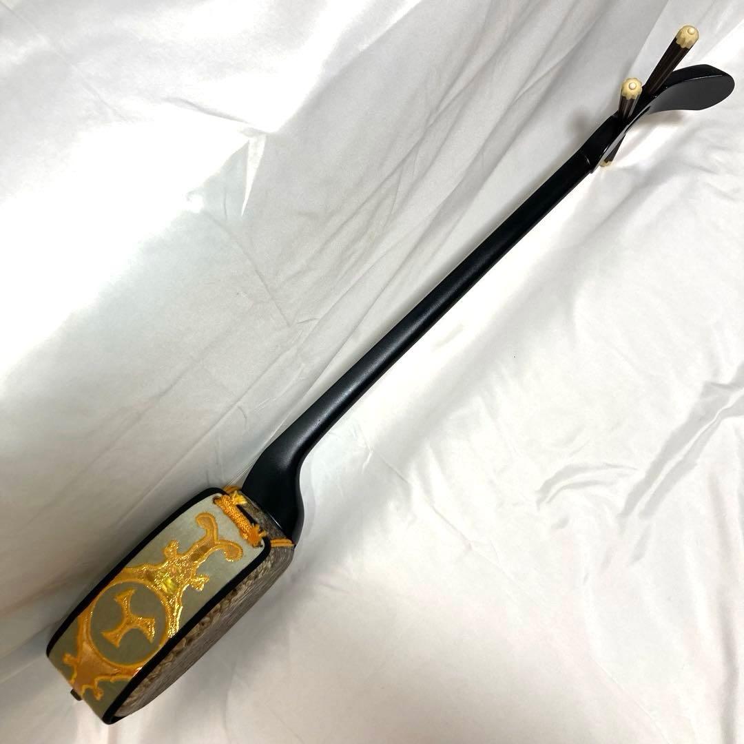 三線 沖縄 強化張り 本革 蛇革 ハードケース 付属品 和楽器 初心者 中級者