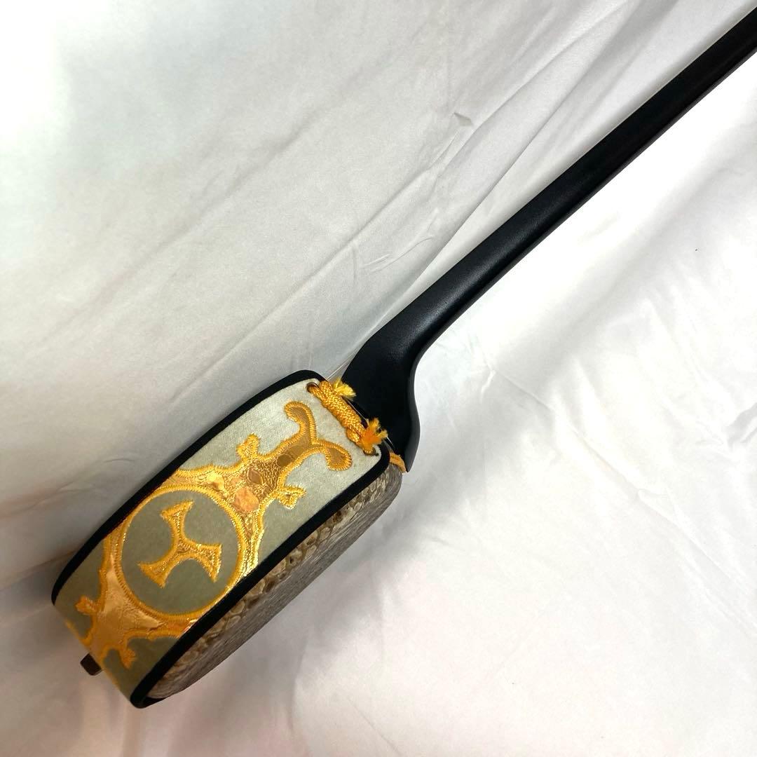 三線 沖縄 強化張り 本革 蛇革 ハードケース 付属品 和楽器 初心者 中級者