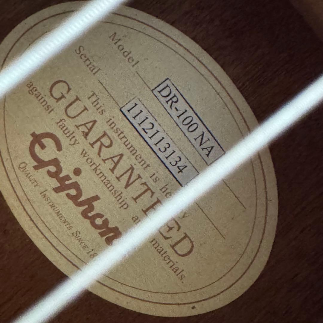 訳あり！誰か僕を直して（涙）！DR-100/NA 改FISHMANエレアコ