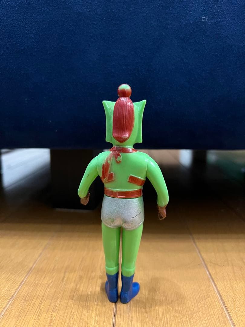 当時物　ウッド　グリーンマン　ソフビ