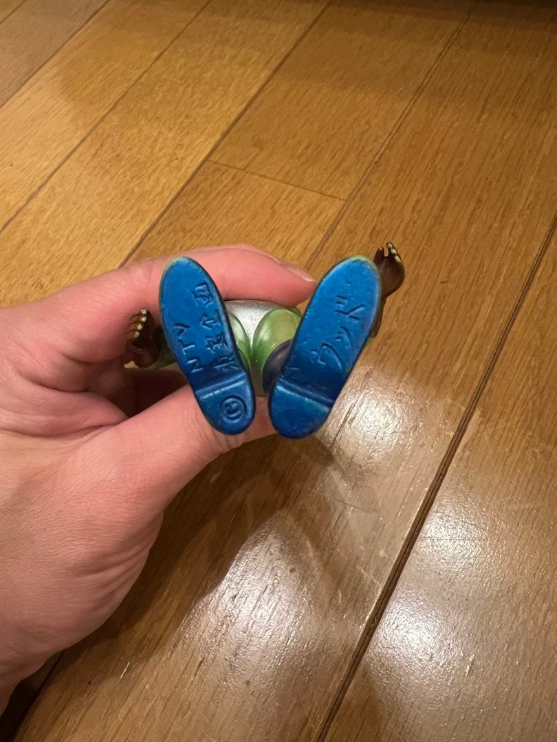 当時物　ウッド　グリーンマン　ソフビ