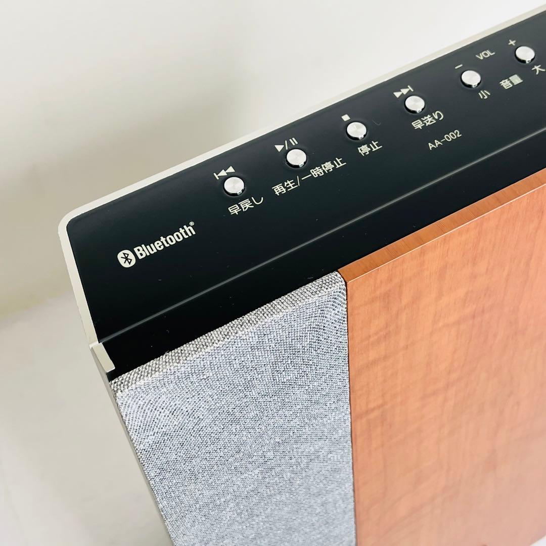 【美品】ANABAS アナバス オーディオ CDクロックラジオ AA-002