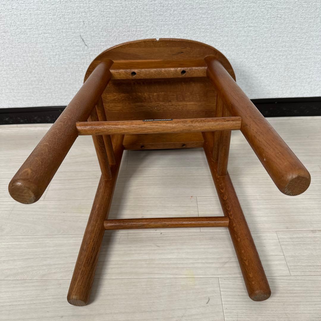 【展示品】極美品 karimoku カリモク スツール 丸椅子 管理No.i4※