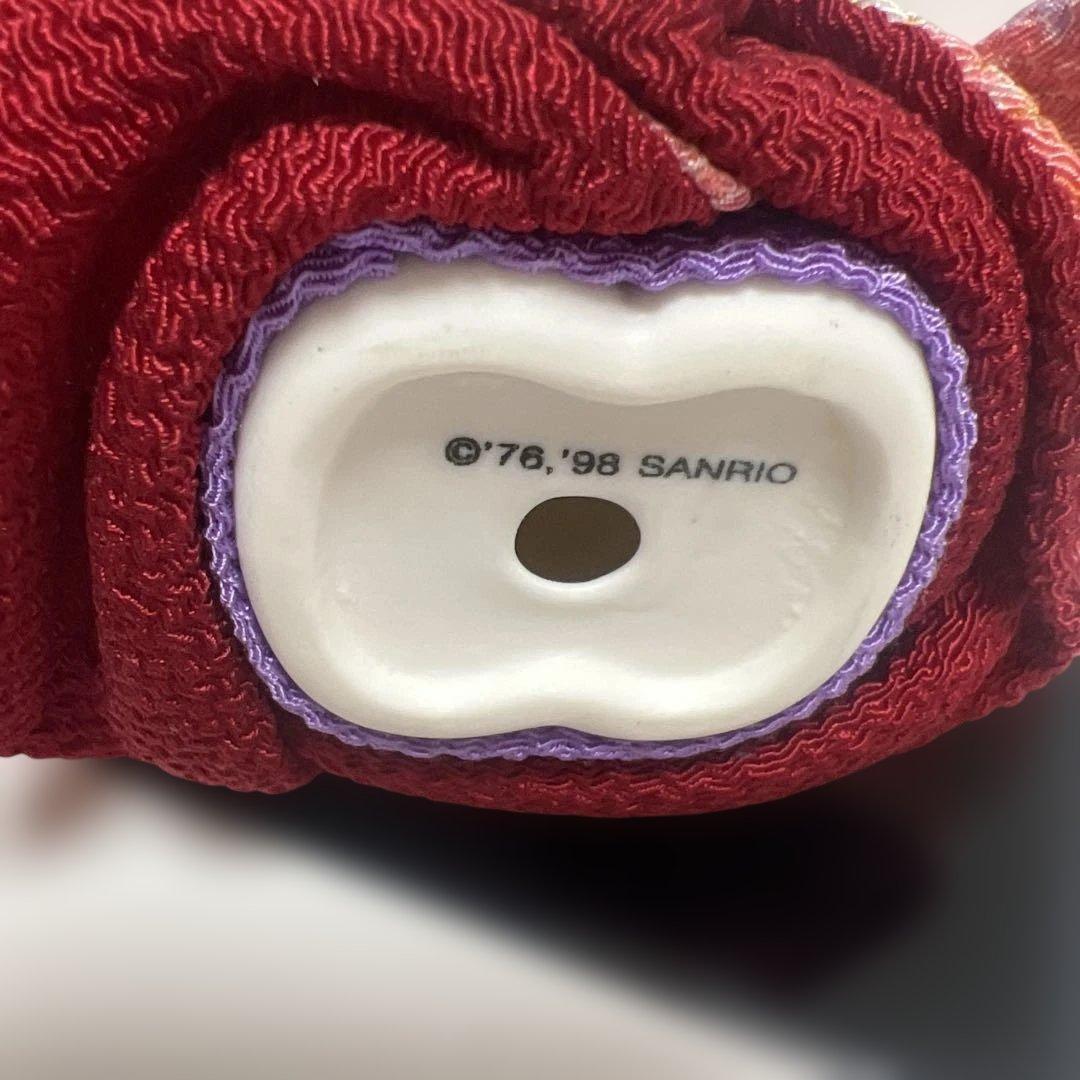 ハローキティ 日本人形　陶器　1998年　ちりめん　着物 フィギュア