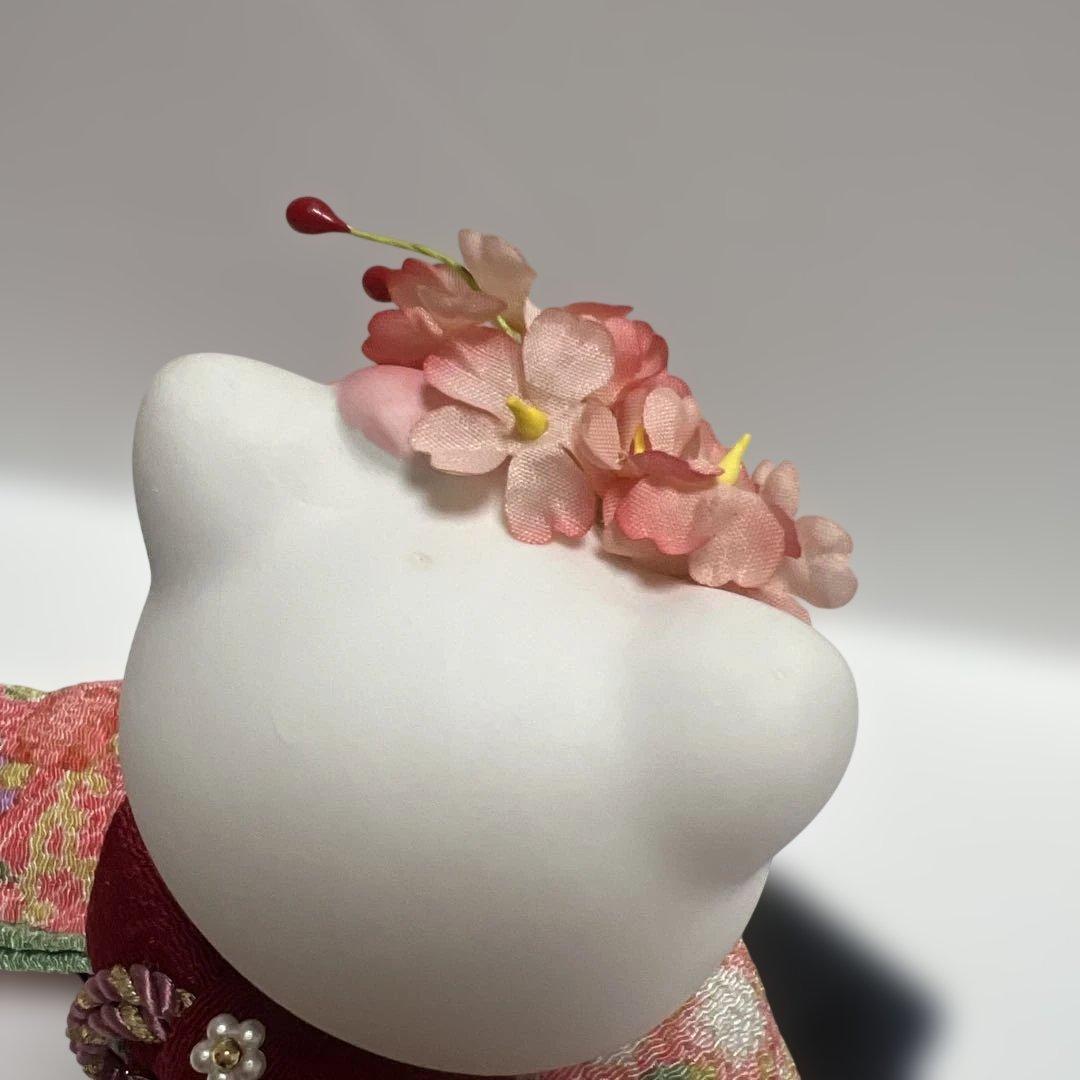 ハローキティ 日本人形　陶器　1998年　ちりめん　着物 フィギュア