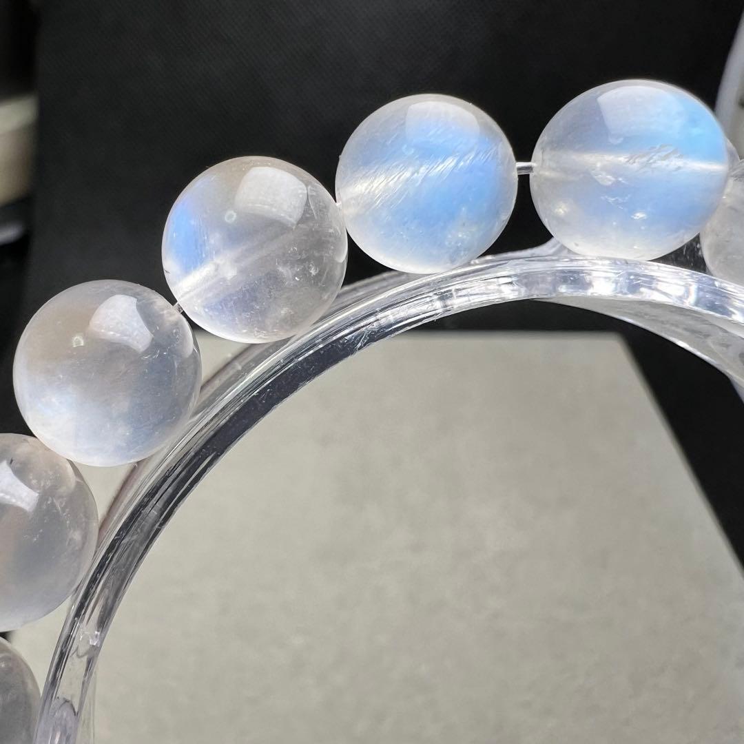 【710201】 高級 ブルームーンストーン 9.6mm ブレスレット