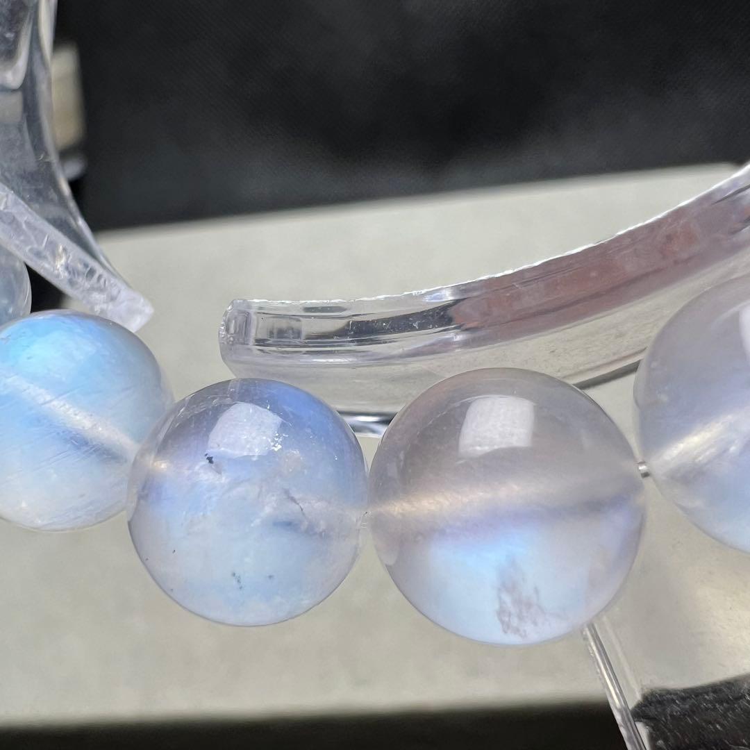 【710201】 高級 ブルームーンストーン 9.6mm ブレスレット