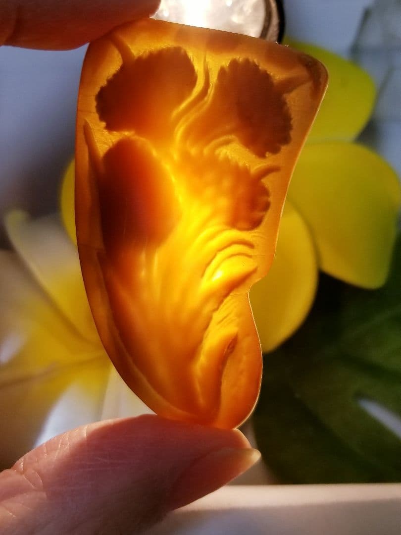 KS-169 天然シェルカメオルース　サイン有り‼️