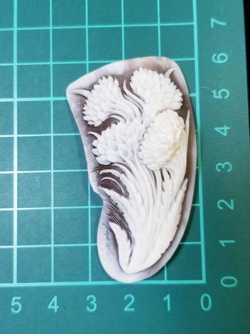 KS-169 天然シェルカメオルース　サイン有り‼️