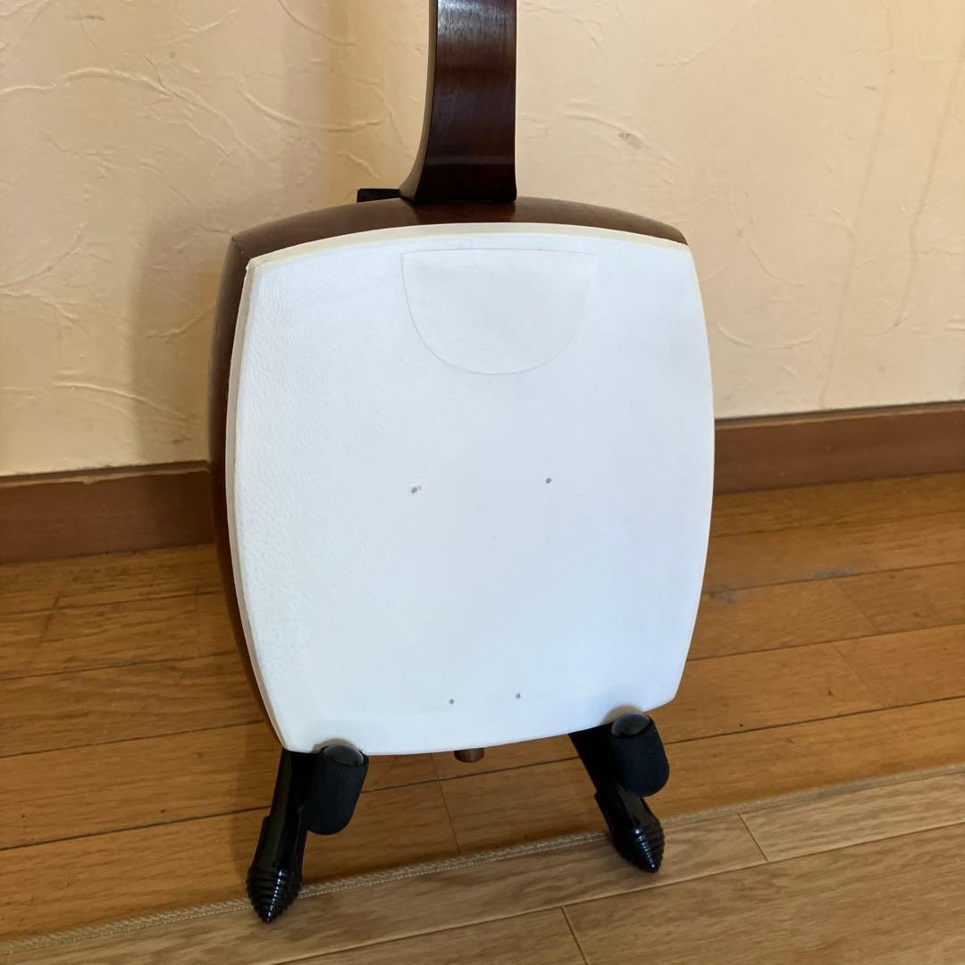 長唄・小唄三味線 銀細 綾杉洞 桑棹 かんべり修理済み 革両面張替済み