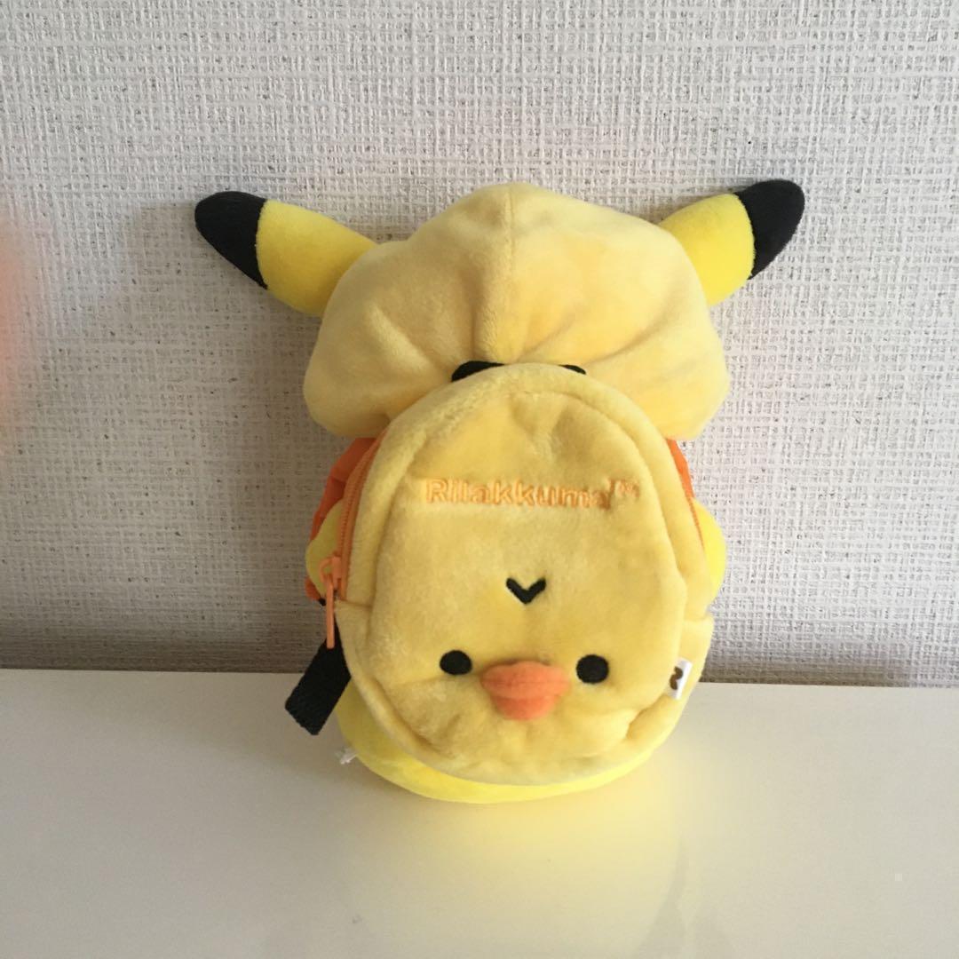 希少品　リラックマ　2点　まとめ売り　フード　リュック　キイロイトリ　推し活