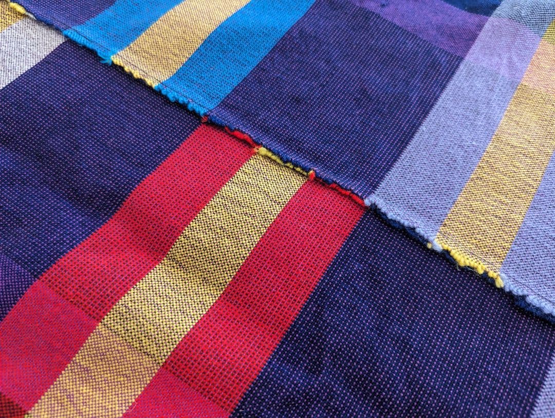 手織り　マルチカバー　こたつ上掛け　昭和レトロ　新品未使用 　特大